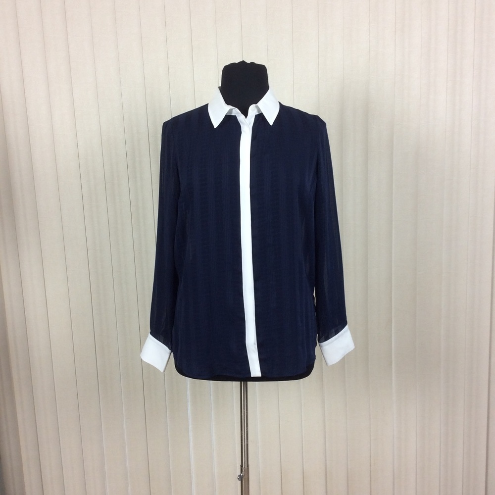 BCB Generation, Large, Navy, Boyfriend Blouse